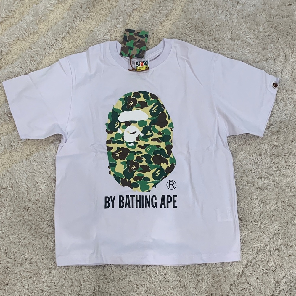 BAPE ABC Camo By Bathing Ape White T-Shirt Men’s Size Medium & Large